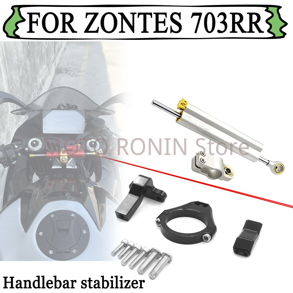 Steering Damper Stabilizer Kit Cnc - Motorrad CNC Aluminium Stabilisator Lenkungsdämpfer Halterung