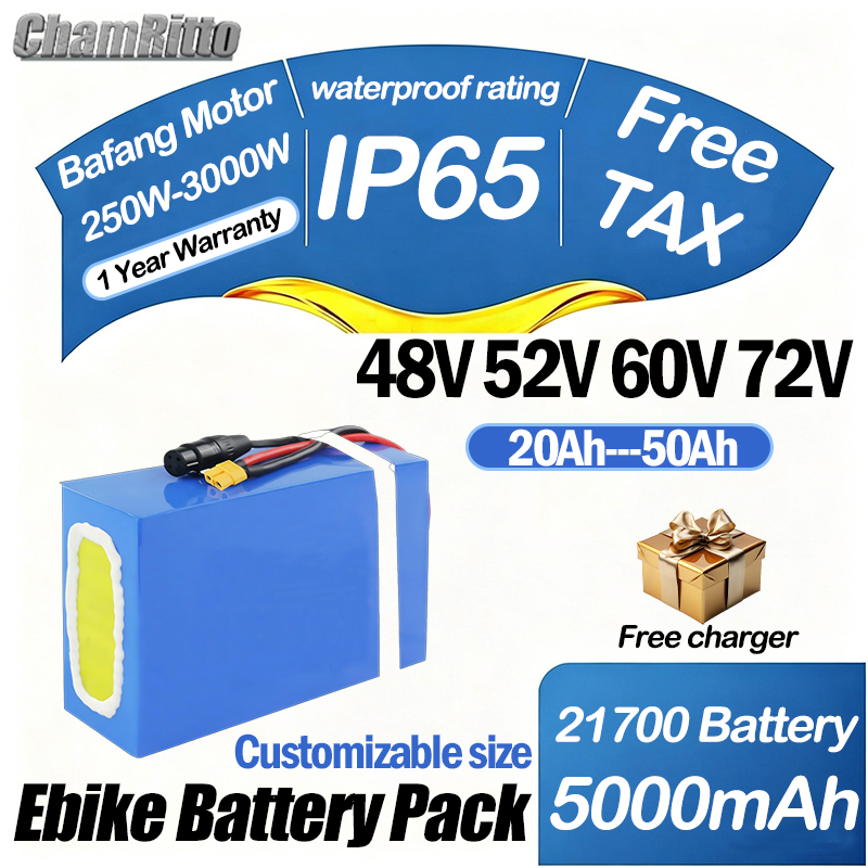 60V 72V 2000W E-Bike Elektrofa – 60V 30Ah 21700 Battery Pack Bewertung und Preis