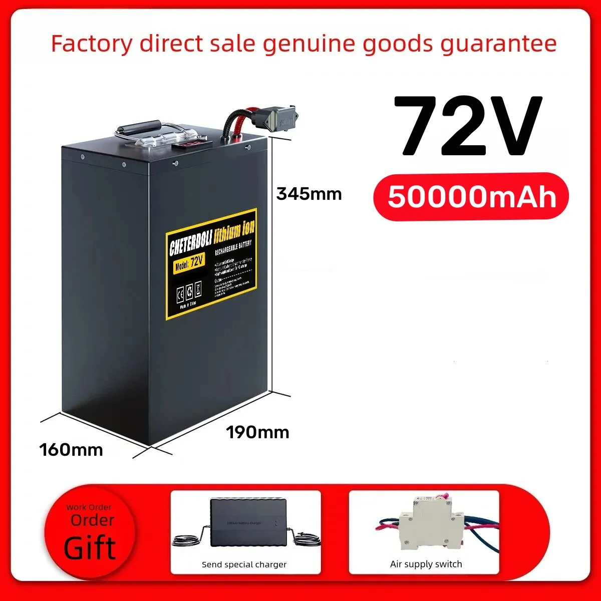 Aleaivy 60V 72V Ebike Lithium- – 72V 30Ah Lifepo4 Battery Pack Bewertung und Preis